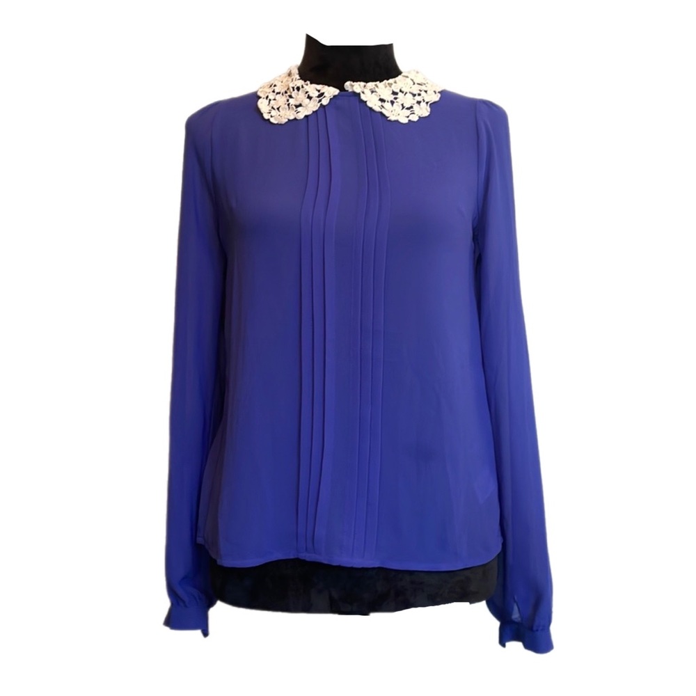 XHILARATION, Blueberry 🫐 Blouse